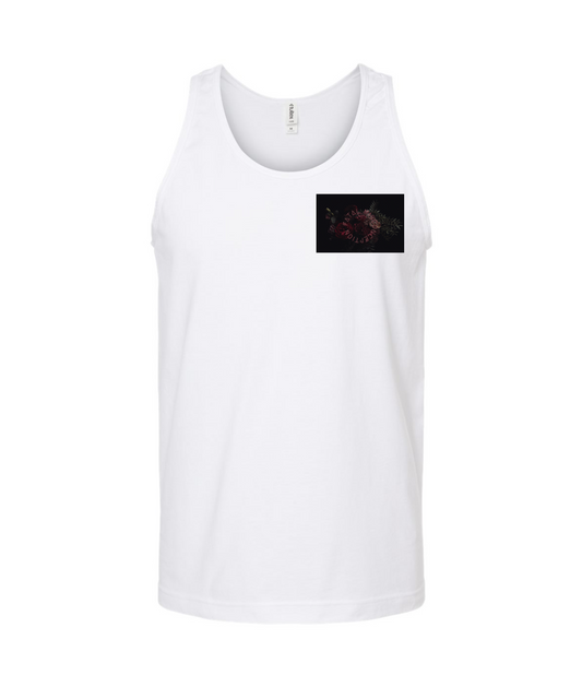 V-FATMTOP - Rose - White Tank Top