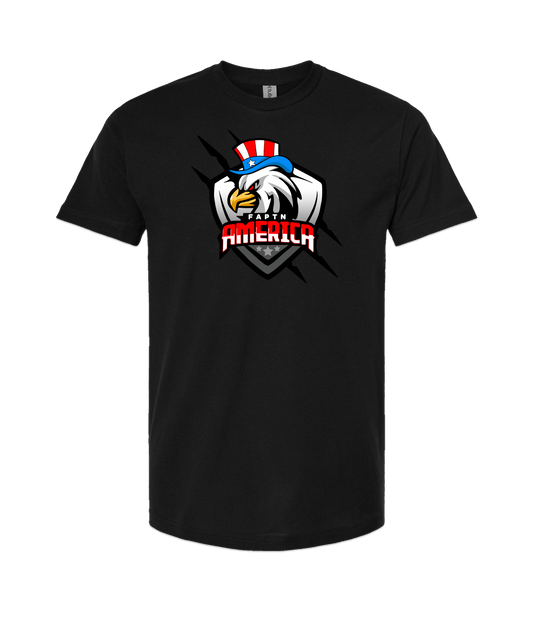 FaptnAmerica - American Eagle  - Black T-Shirt