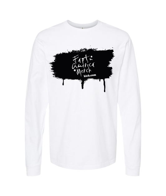 V-FATOP - Merch Kick.com - White Long Sleeve T