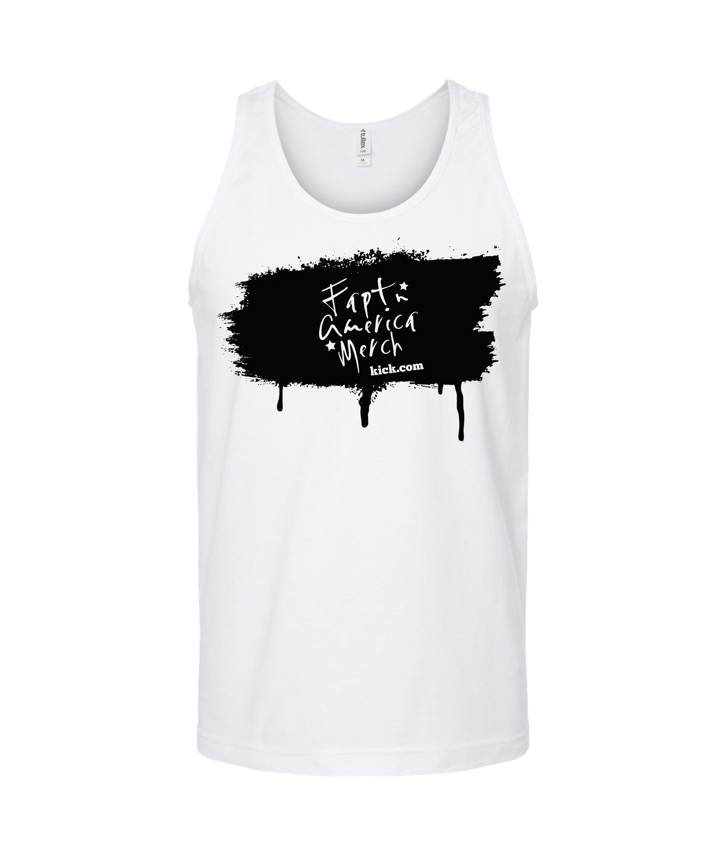 V-FATOP - Merch Kick.com - White Tank Top