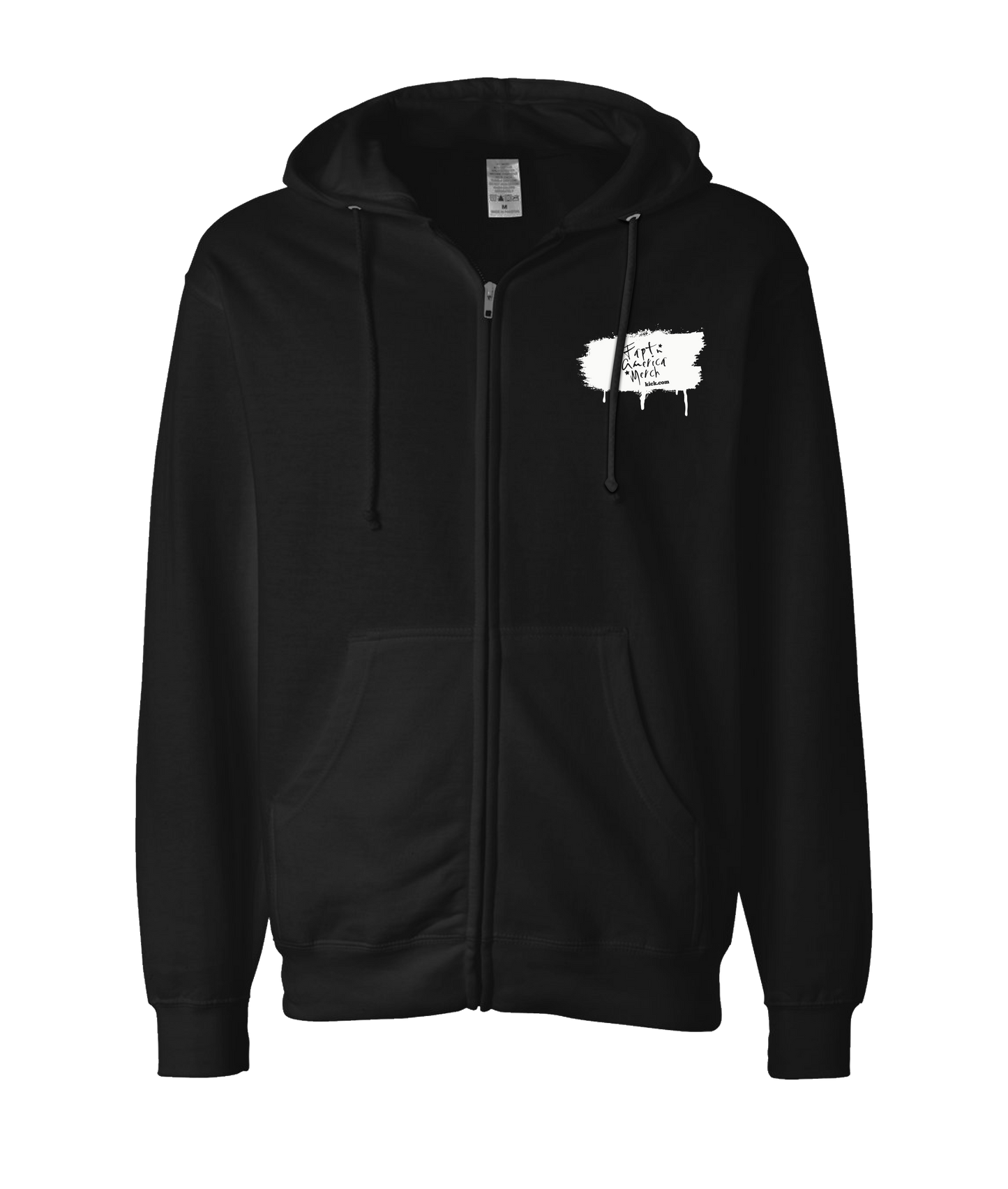 V-FATOP - Merch Kick.com - Black Zip Up Hoodie