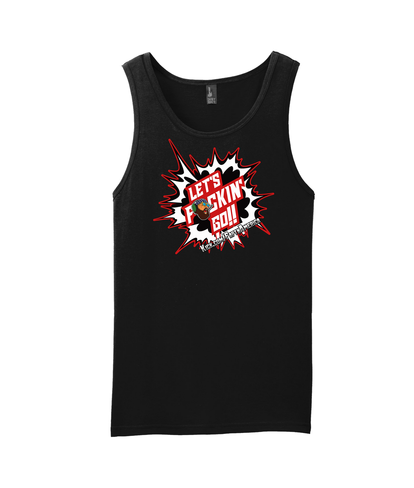 FaptnAmerica - Let's F(AAH)CKING GO!! - Black Tank Top