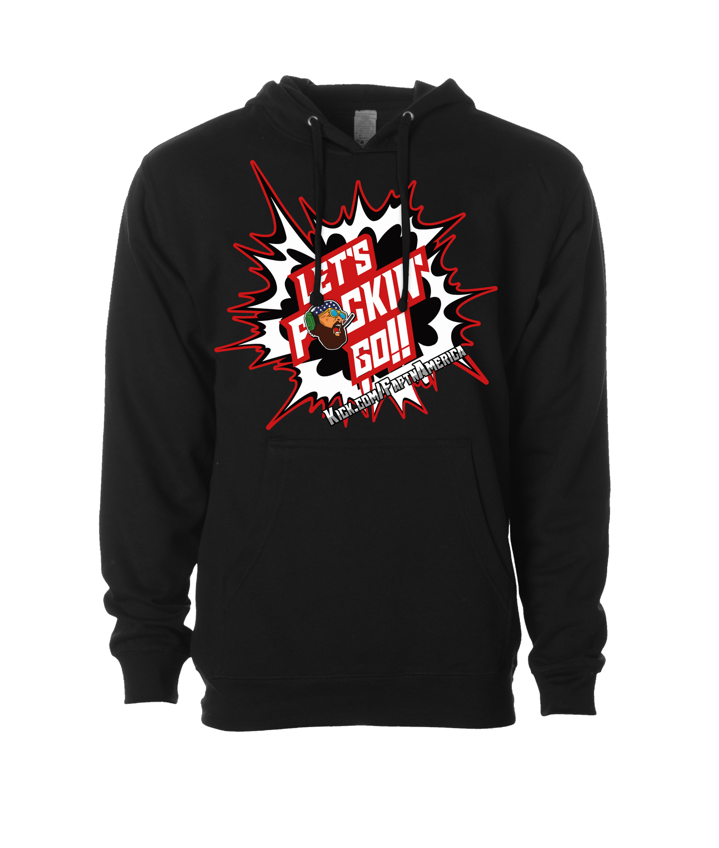 V-FATOP - Let's F(AAH)CKING GO!! - Black Hoodie