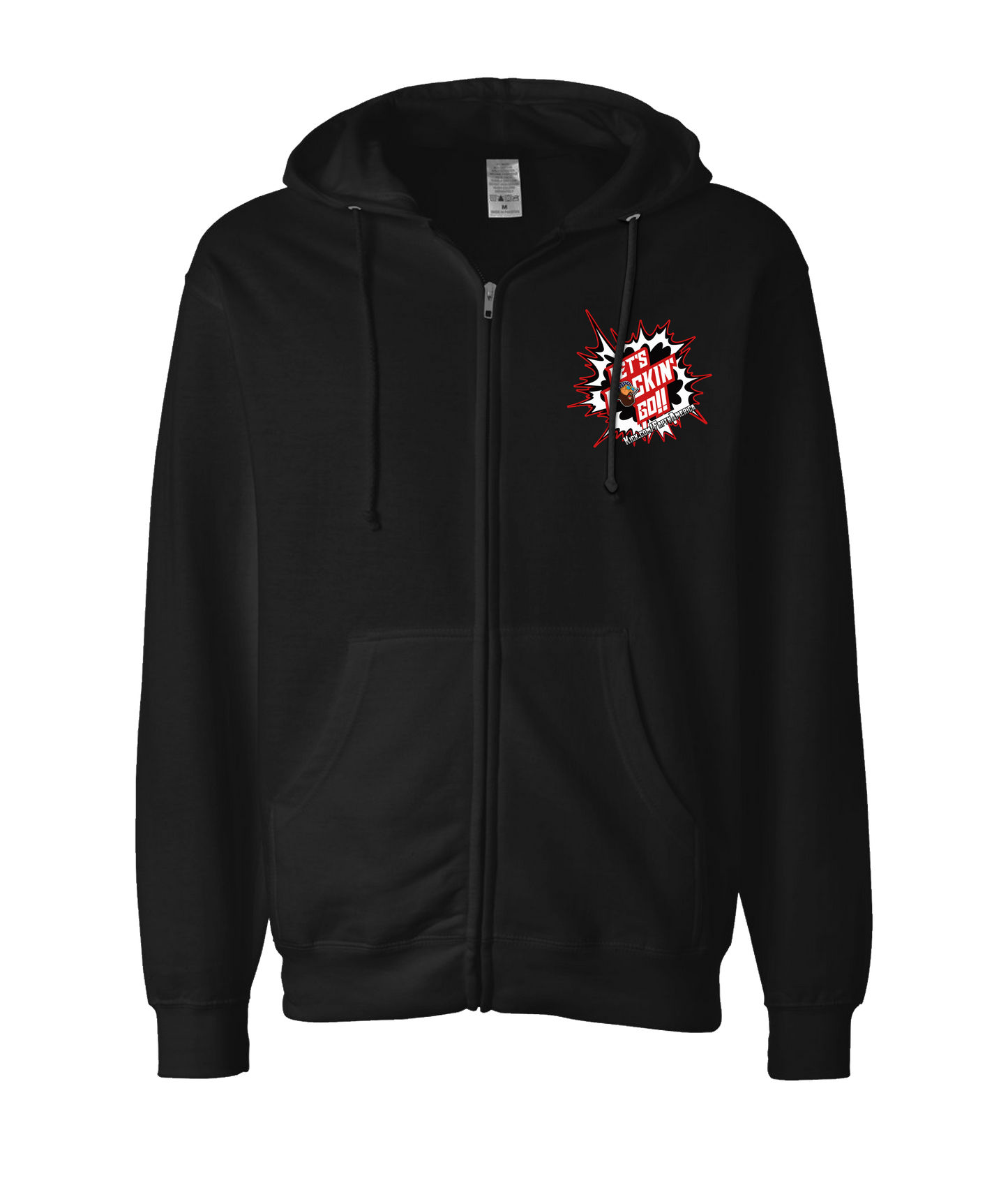 V-FATOP - Let's F(AAH)CKING GO!! - Black Zip Up Hoodie