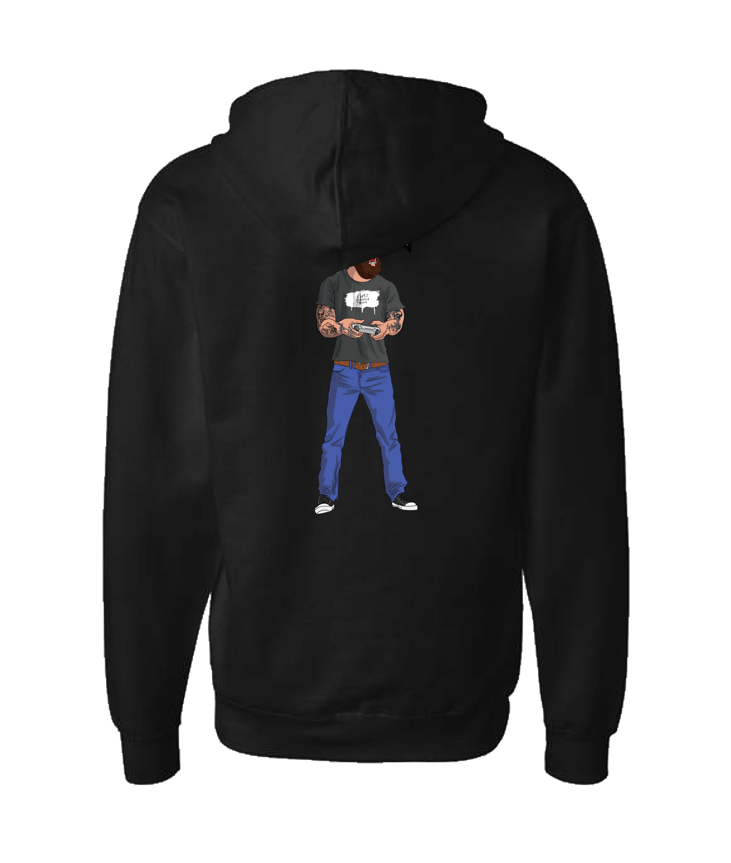 V-FATOP - Playing - Black Zip Up Hoodie