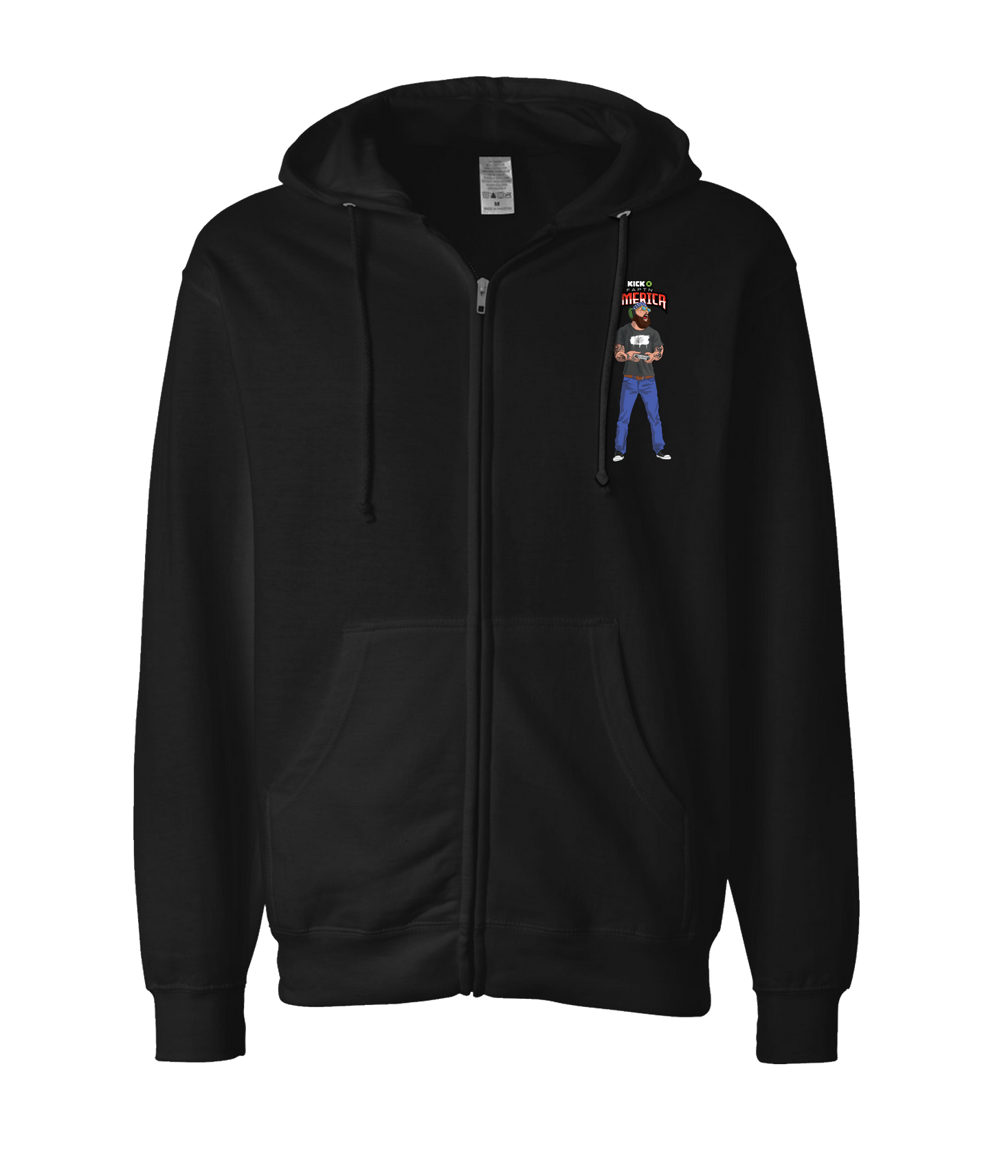 V-FATOP - Playing - Black Zip Up Hoodie