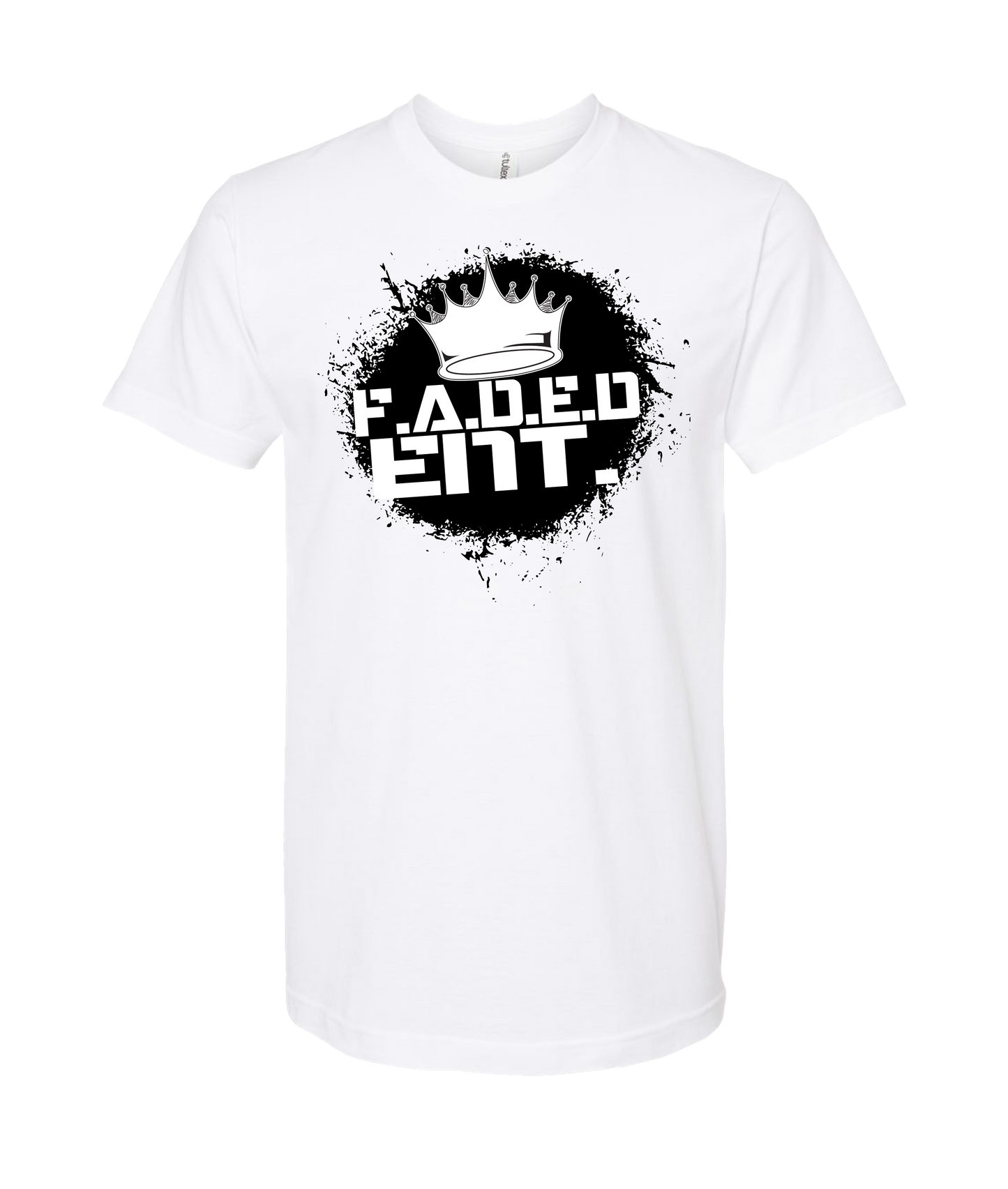 F.A.D.E.D.ENT. - Logo Black - White T-Shirt