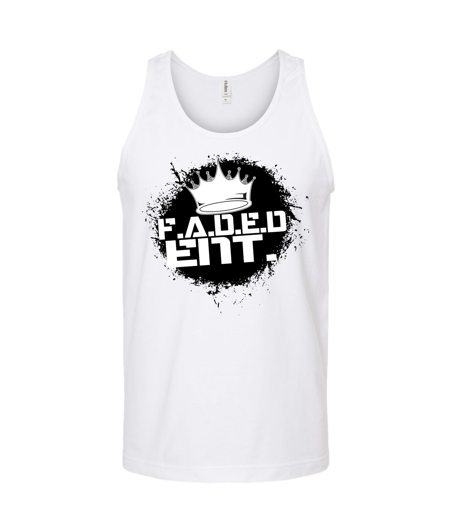 F.A.D.E.D.ENT. - Logo Black - White Tank Top