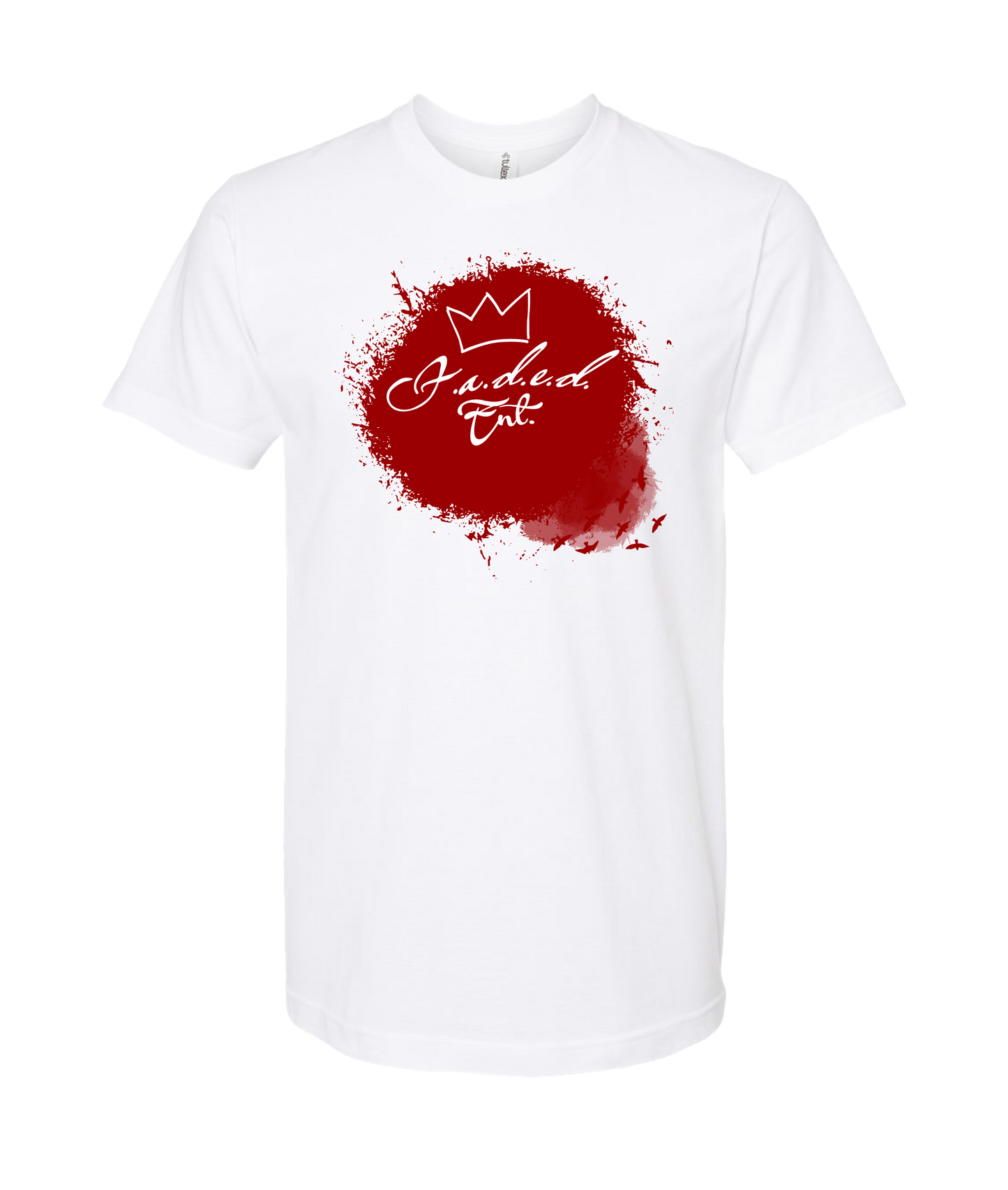 F.A.D.E.D.ENT. - Logo Red - White T Shirt