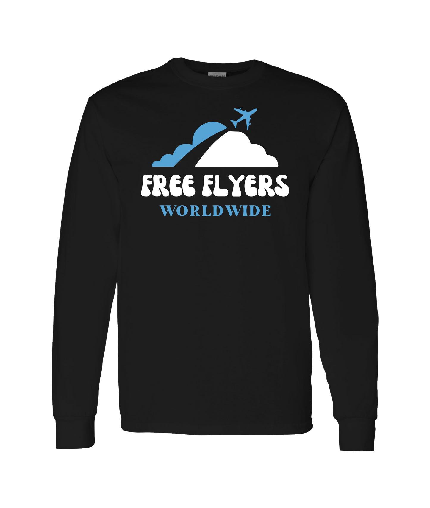 John Mana and the Free Flyers - Free Flyers Worldwide 1 - Black Long Sleeve T