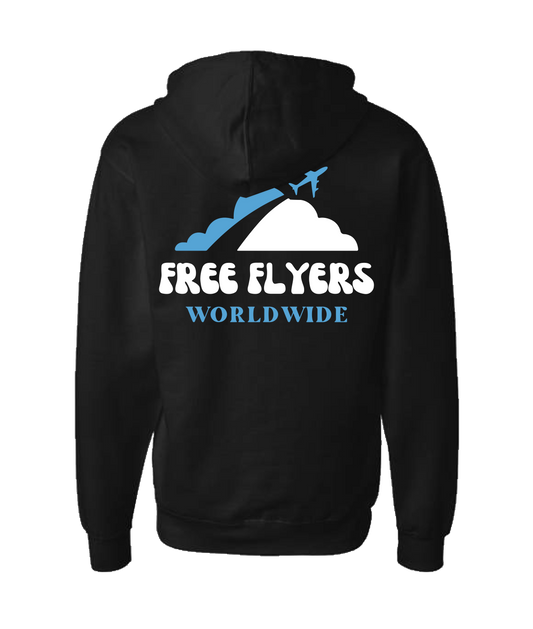 John Mana and the Free Flyers - Free Flyers Worldwide 1 - Black Zip Up Hoodie