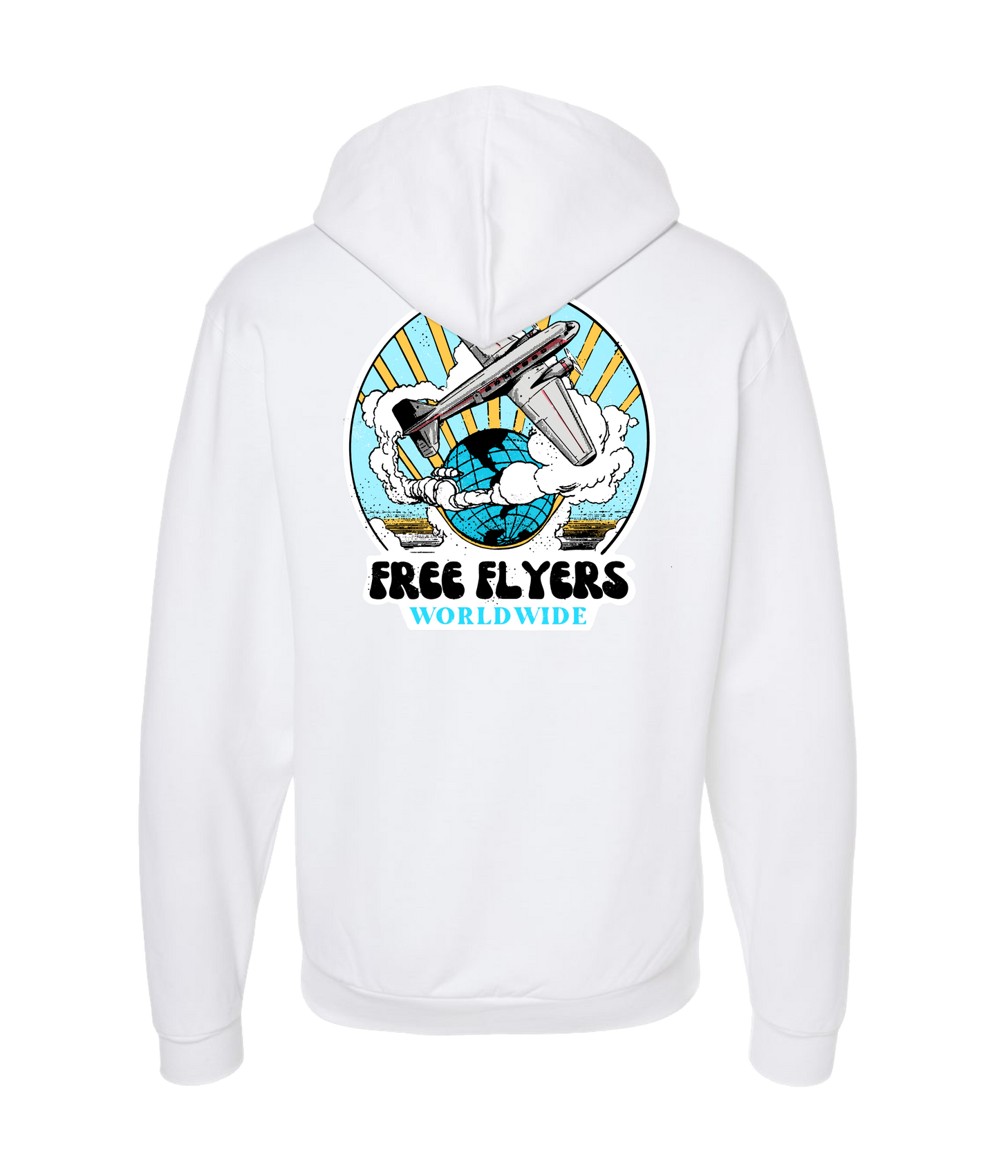 John Mana and the Free Flyers - Free Flyers Worldwide 3 - White Zip Up Hoodie