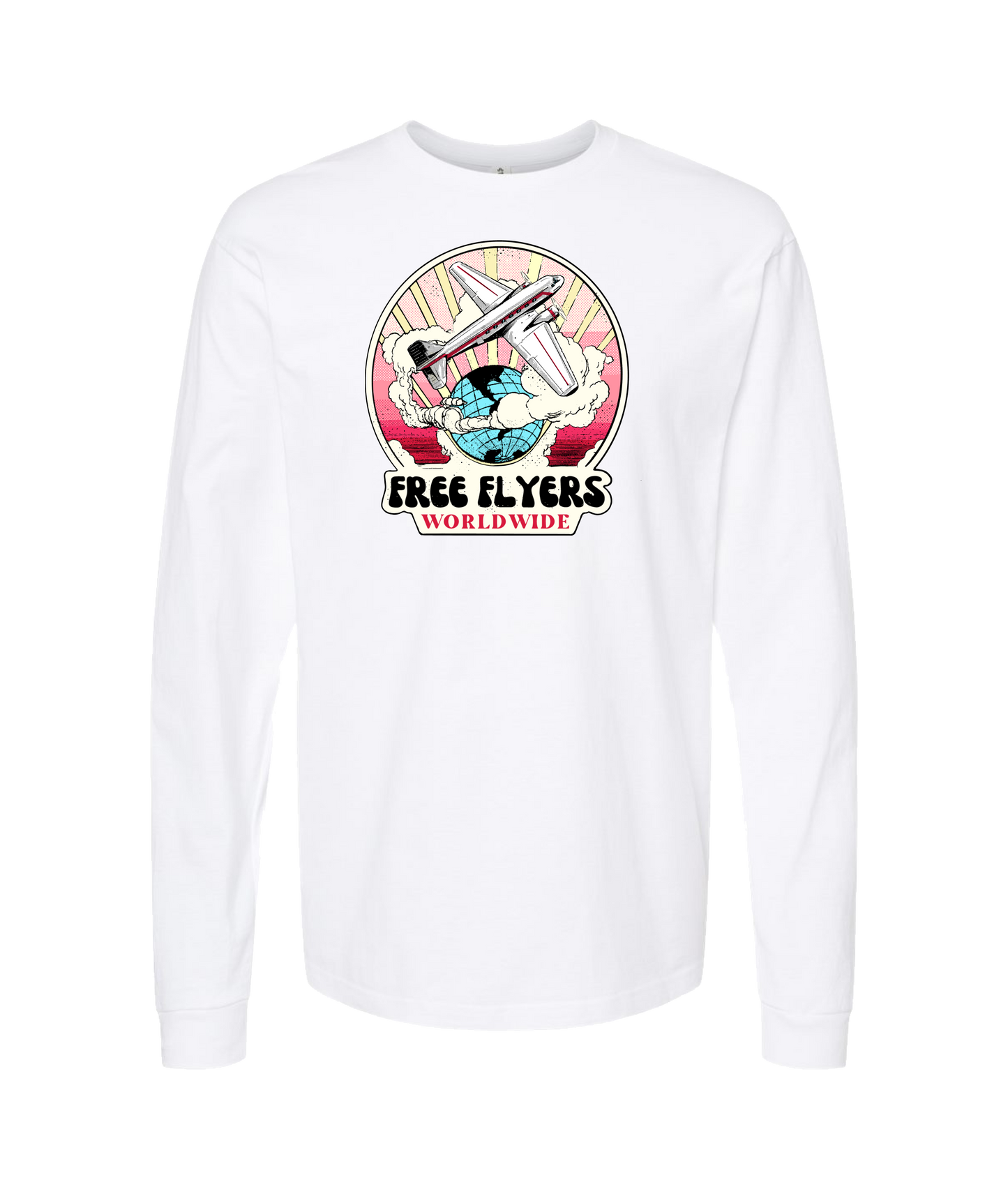 John Mana and the Free Flyers - Free Flyers Worldwide 4 - White Long Sleeve T