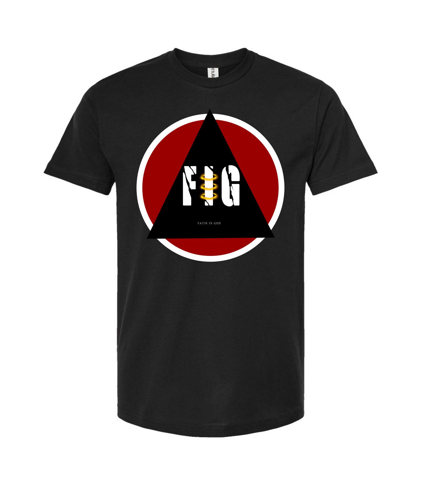 V-FIGBTOP - FAITH IN GOD - Black T-Shirt