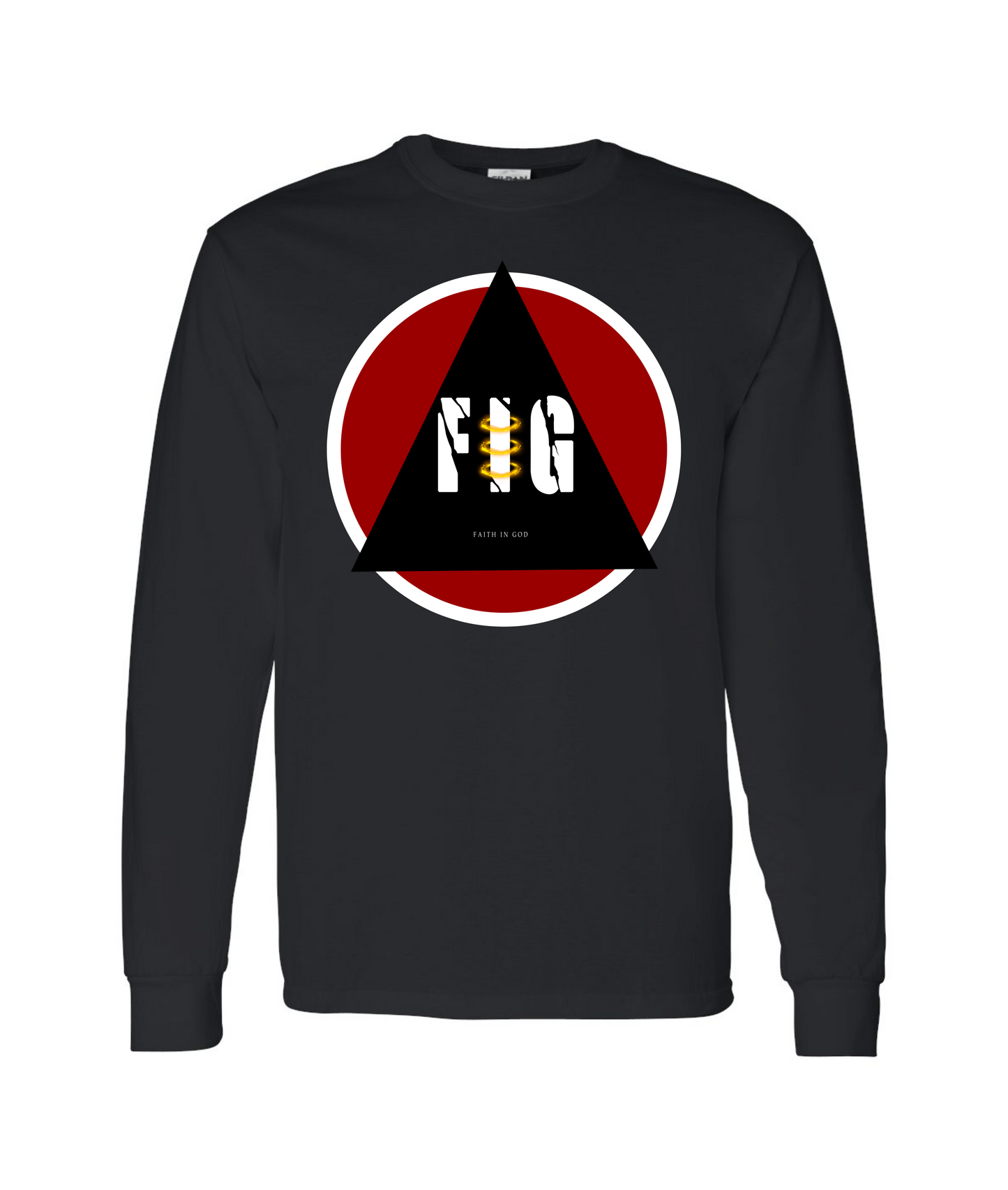 V-FIGBTOP - FAITH IN GOD - Black Long Sleeve T