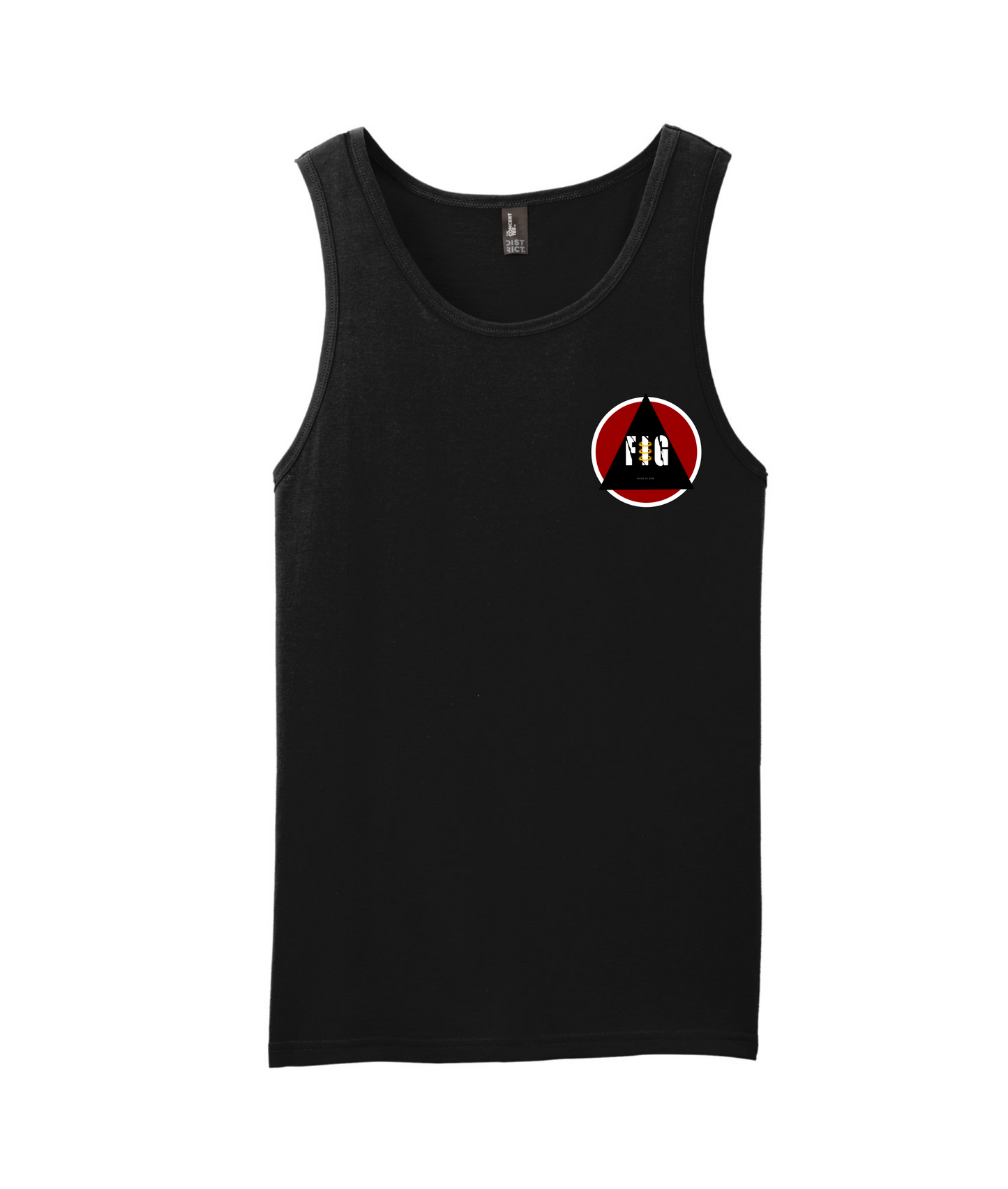 V-FIGBTOP - FAITH IN GOD - Black Tank Top