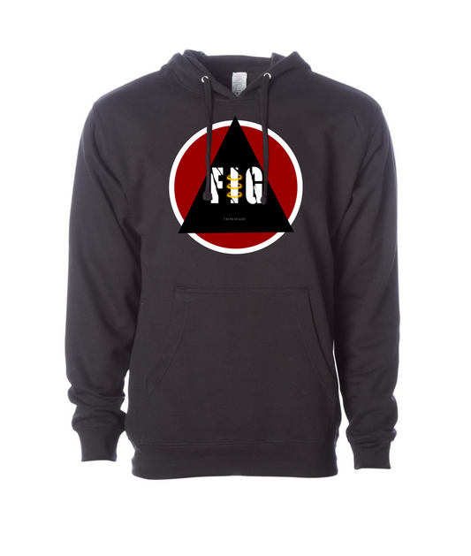 V-FIGBTOP - FAITH IN GOD - Black Hoodie
