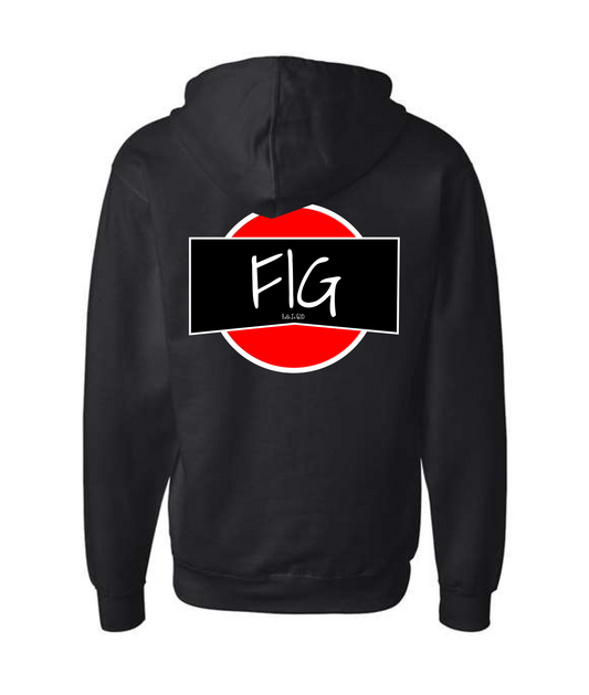 V-FIGBTOP - FAITH IN GOD - Black Zip Up Hoodie