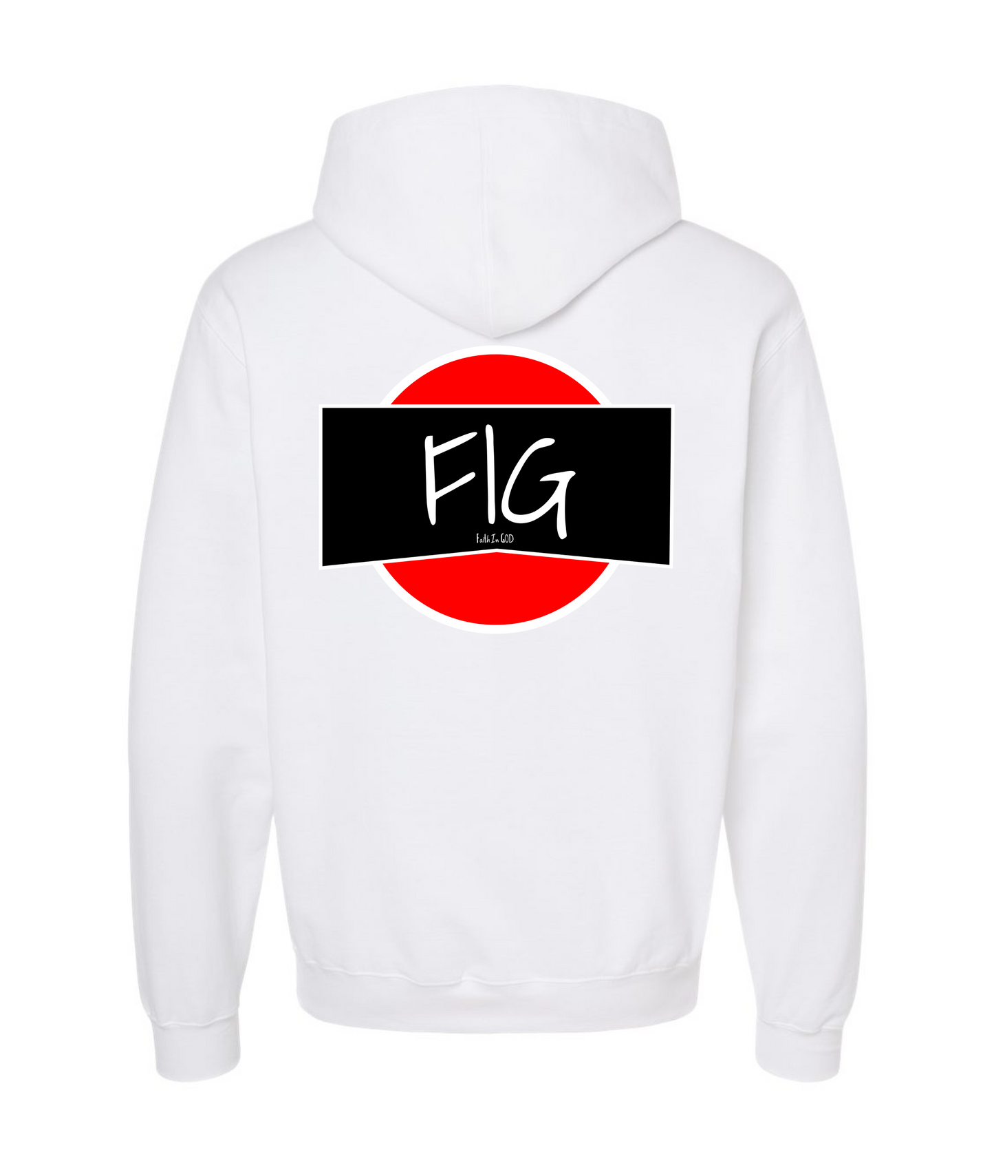 V-FIGBTOP - FAITH IN GOD - White Hoodie