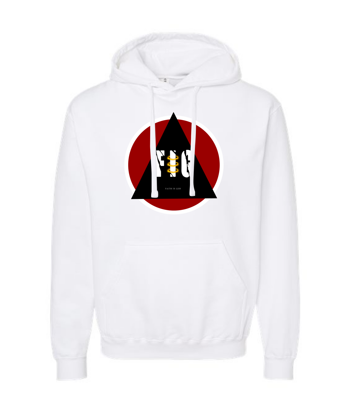 V-FIGBTOP - FAITH IN GOD - White Hoodie