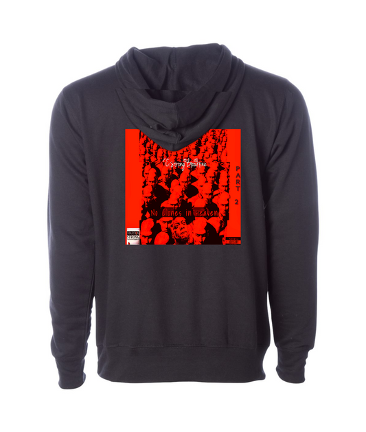 V-FIGBTOP - NO CLONES IN HEAVEN - Black Hoodie
