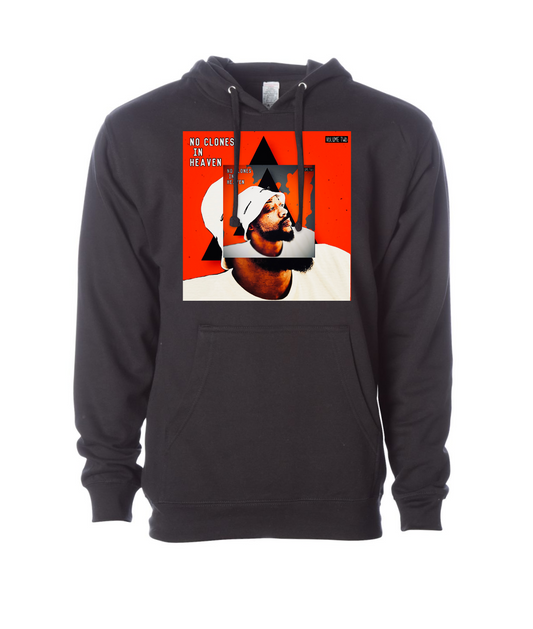 V-FIGBTOP - NO CLONES IN HEAVEN - Black Hoodie