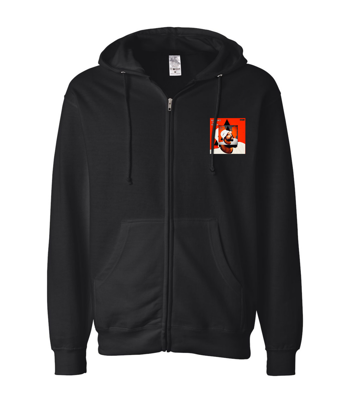 The FIG Brand - NO CLONES IN HEAVEN - Black Zip Up Hoodie