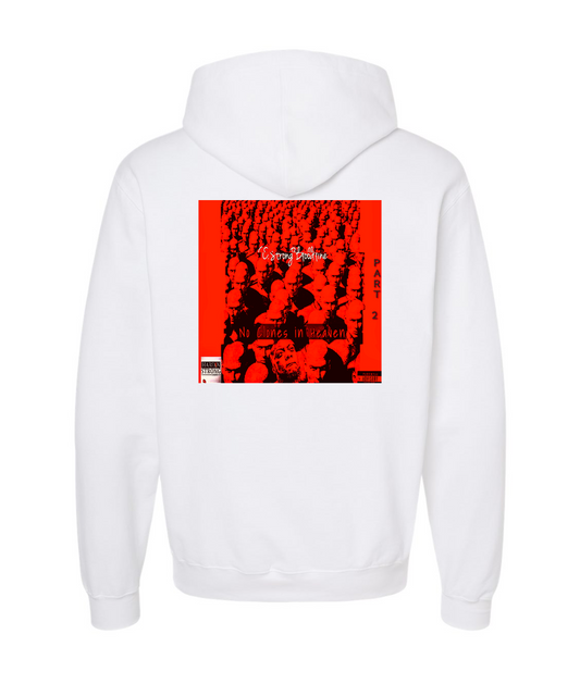 V-FIGBTOP - NO CLONES IN HEAVEN - White Hoodie