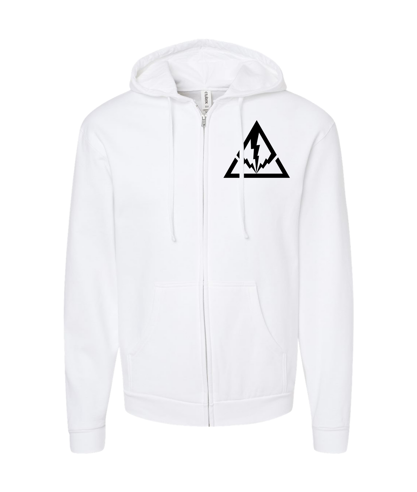 FILMSPEED - TRIBOLT - White Zip Up Hoodie