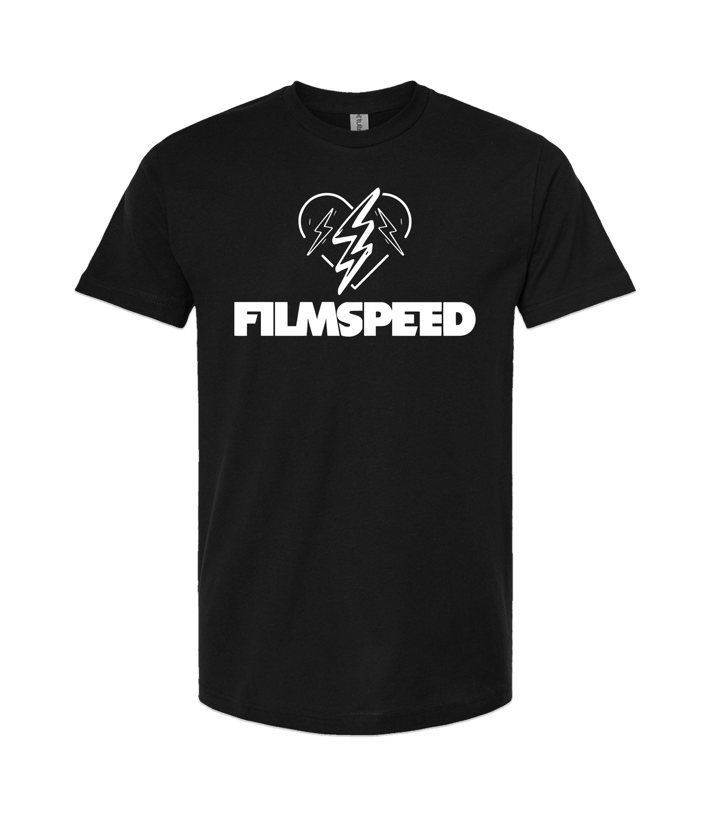 FILMSPEED - BOLT HEART - Black T Shirt