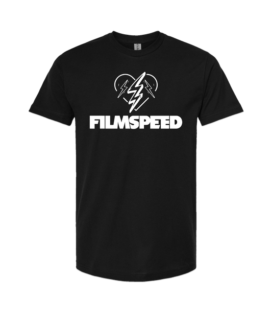 V-FILTOP - BOLT HEART - Black T Shirt