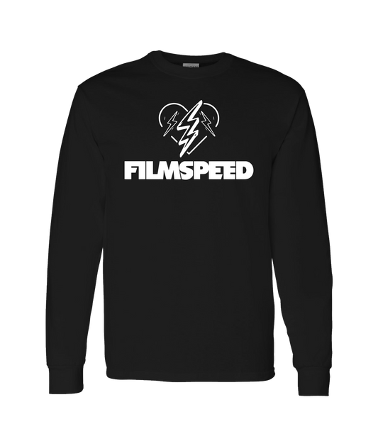 V-FILTOP - BOLT HEART - Black Long Sleeve T