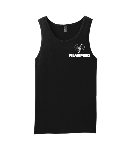 V-FILTOP - BOLT HEART - Black Tank Top