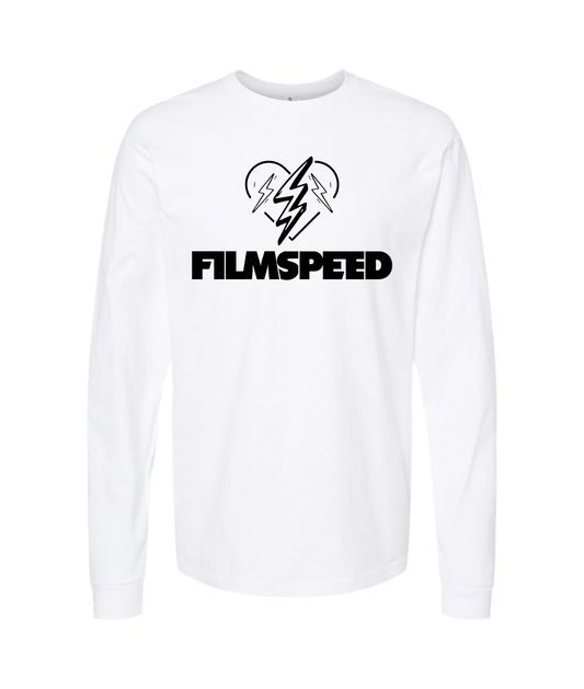 V-FILTOP - BOLT HEART - White Long Sleeve T