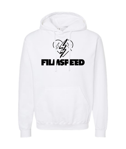 V-FILTOP - BOLT HEART - White Hoodie