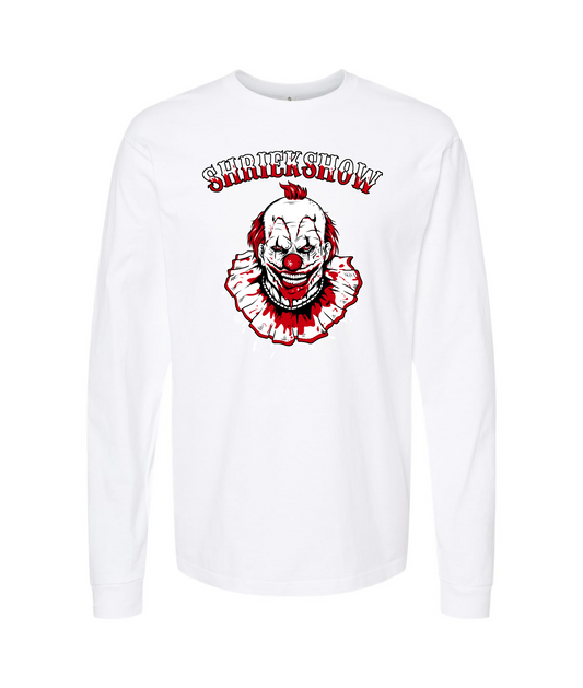 Fuzzy Monkey Films - Shriekshow - White Long Sleeve T