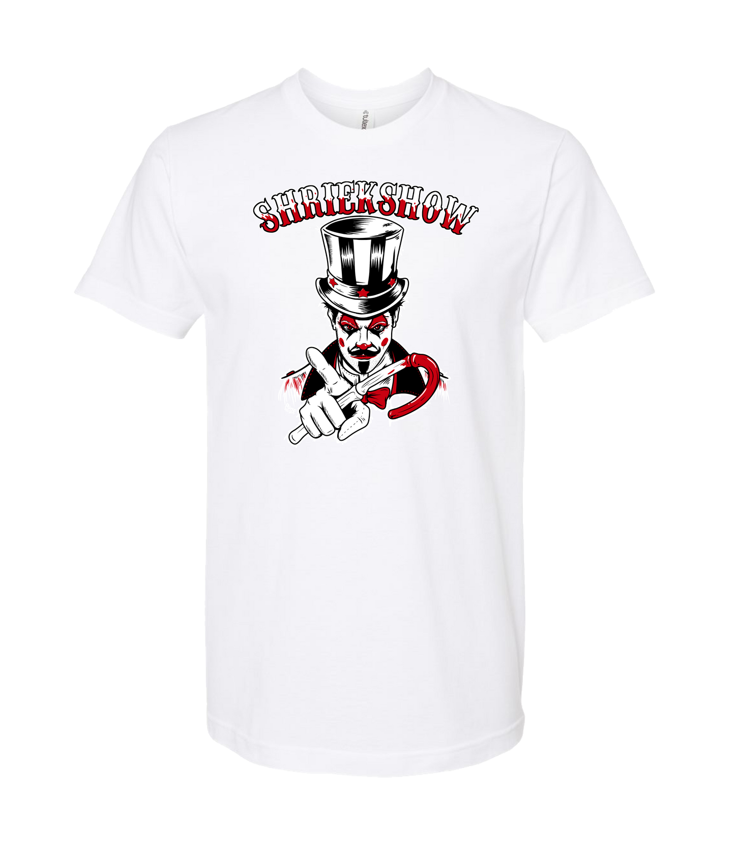 Fuzzy Monkey Films - Ringmaster - White T Shirt