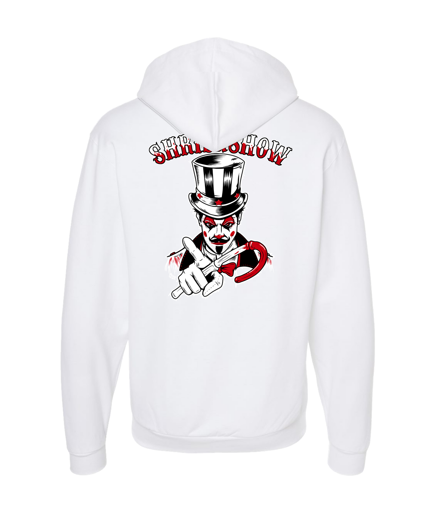 Fuzzy Monkey Films - Ringmaster - White Zip Up Hoodie