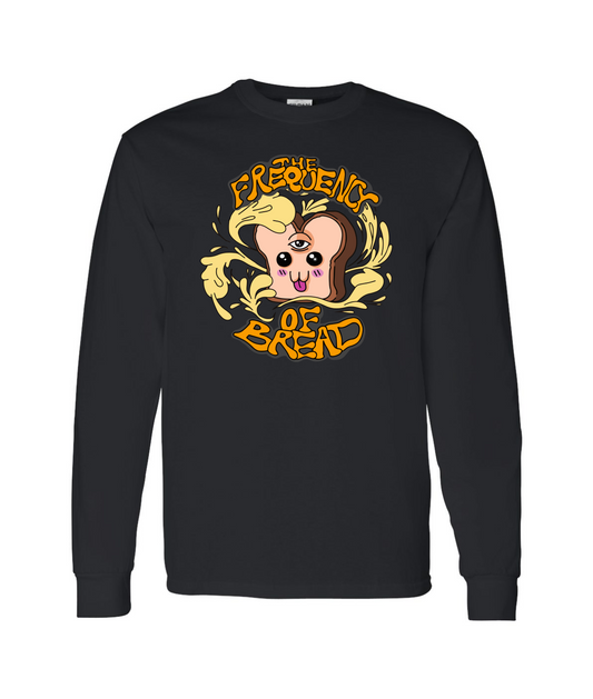 The Frequency of Bread - Logo - Black Long Sleeve T