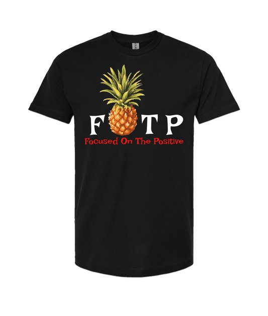 V-FOTPTOP - PINEAPPLE - Black T-Shirt