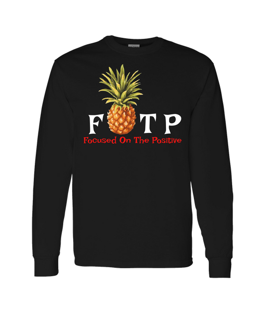 V-FOTPTOP - PINEAPPLE - Black Long Sleeve T