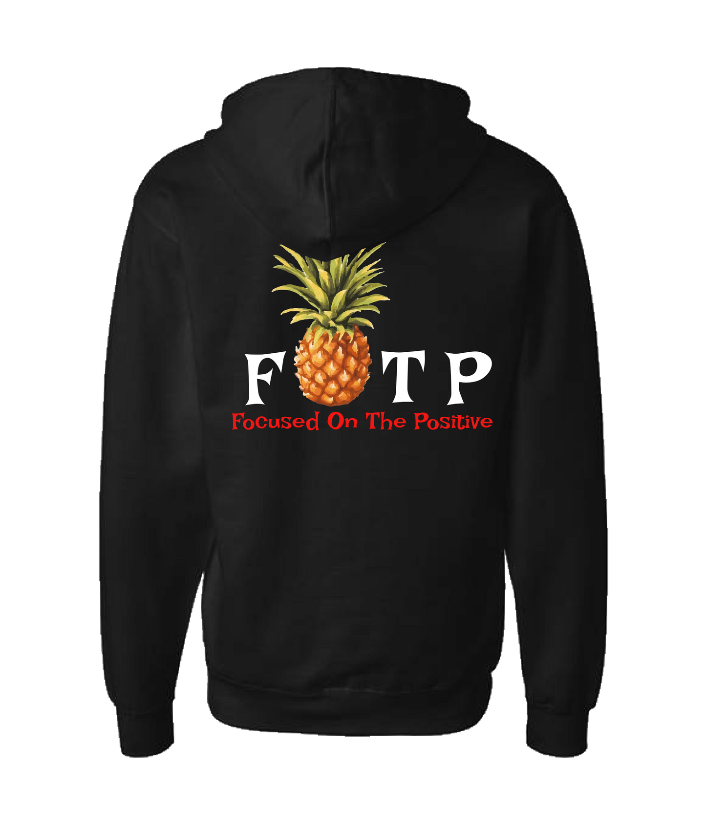 V-FOTPTOP - PINEAPPLE - Black Zip Up Hoodie