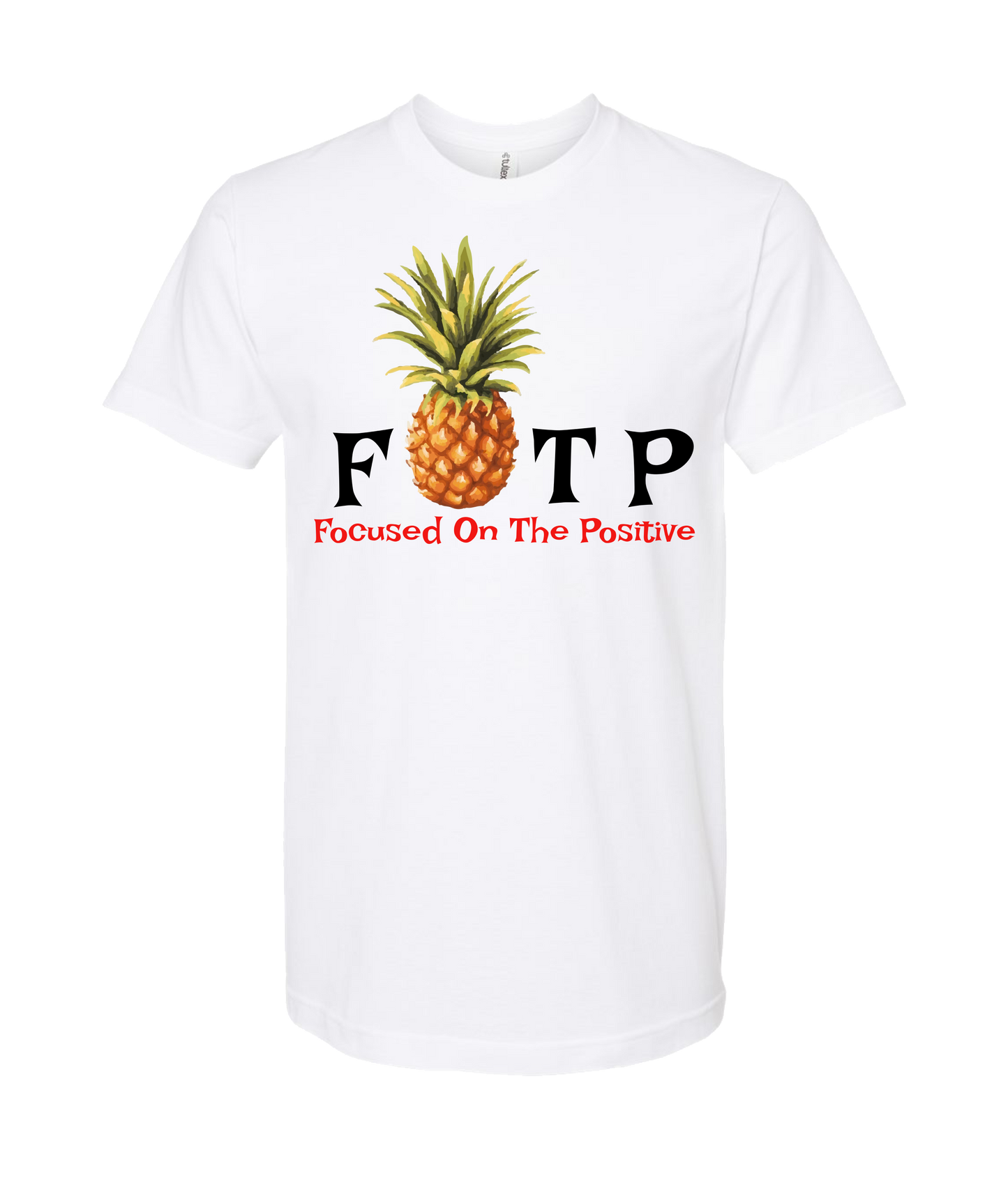 V-FOTPTOP - PINEAPPLE - White T Shirt