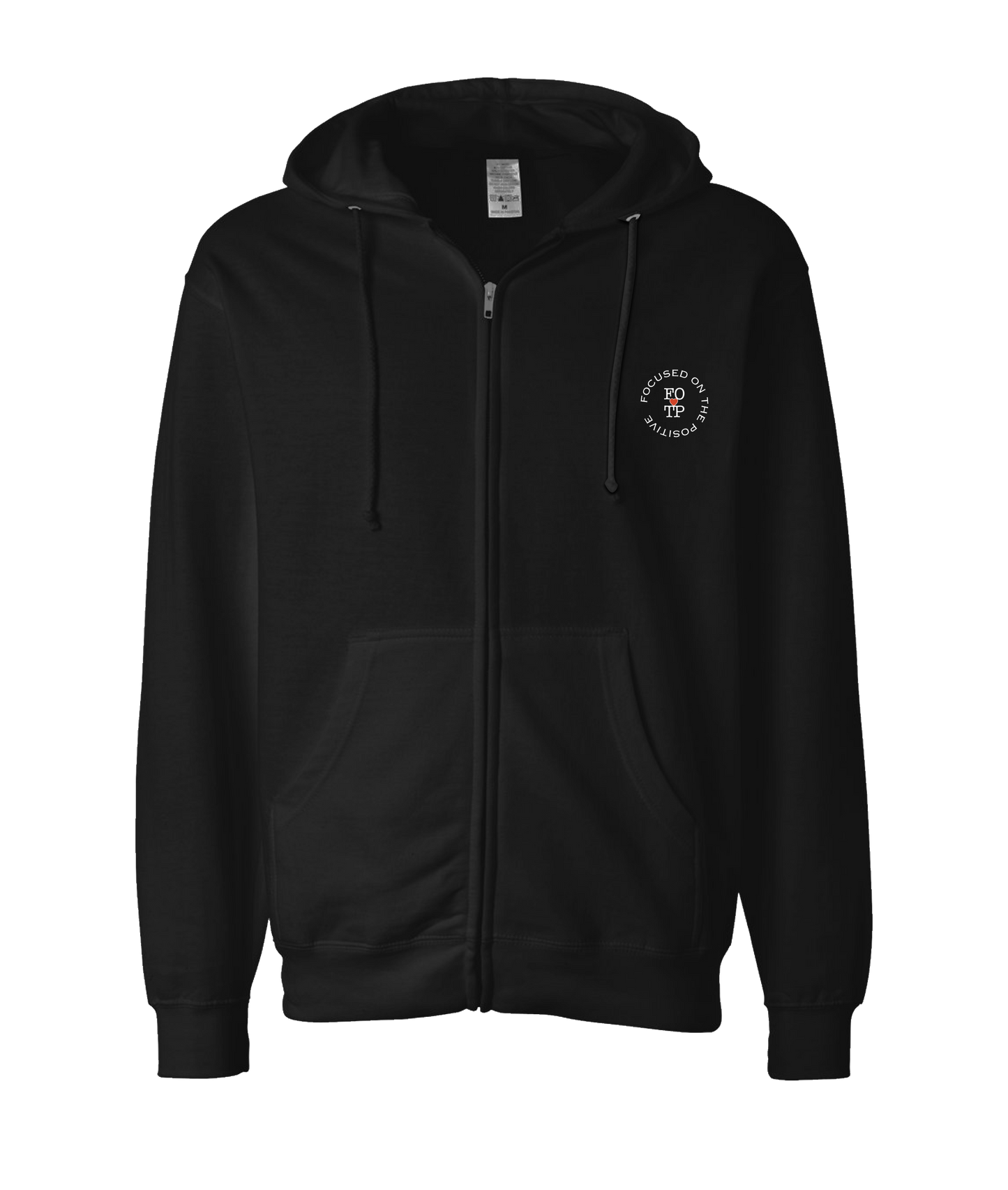 V-FOTPTOP - I <3 FOTP - Black Zip Up Hoodie