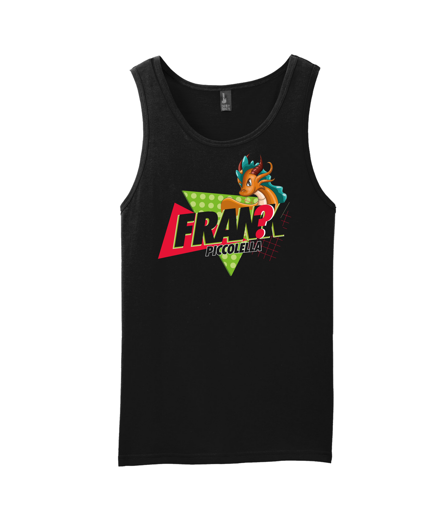 FRANK? Piccolella - Dragon - Black Tank Top