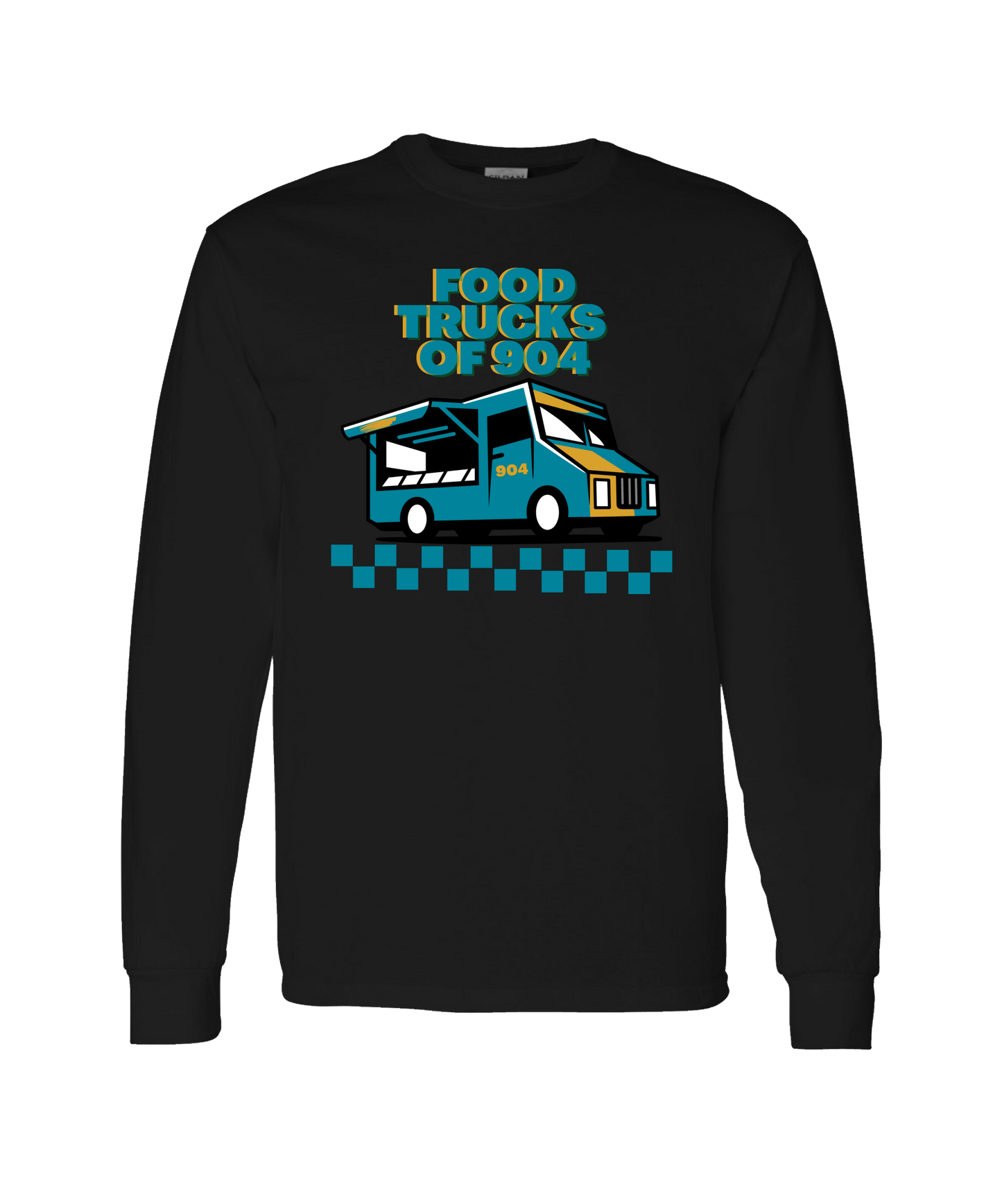 Foodtrucksof904 - The 904 - Black Long Sleeve T