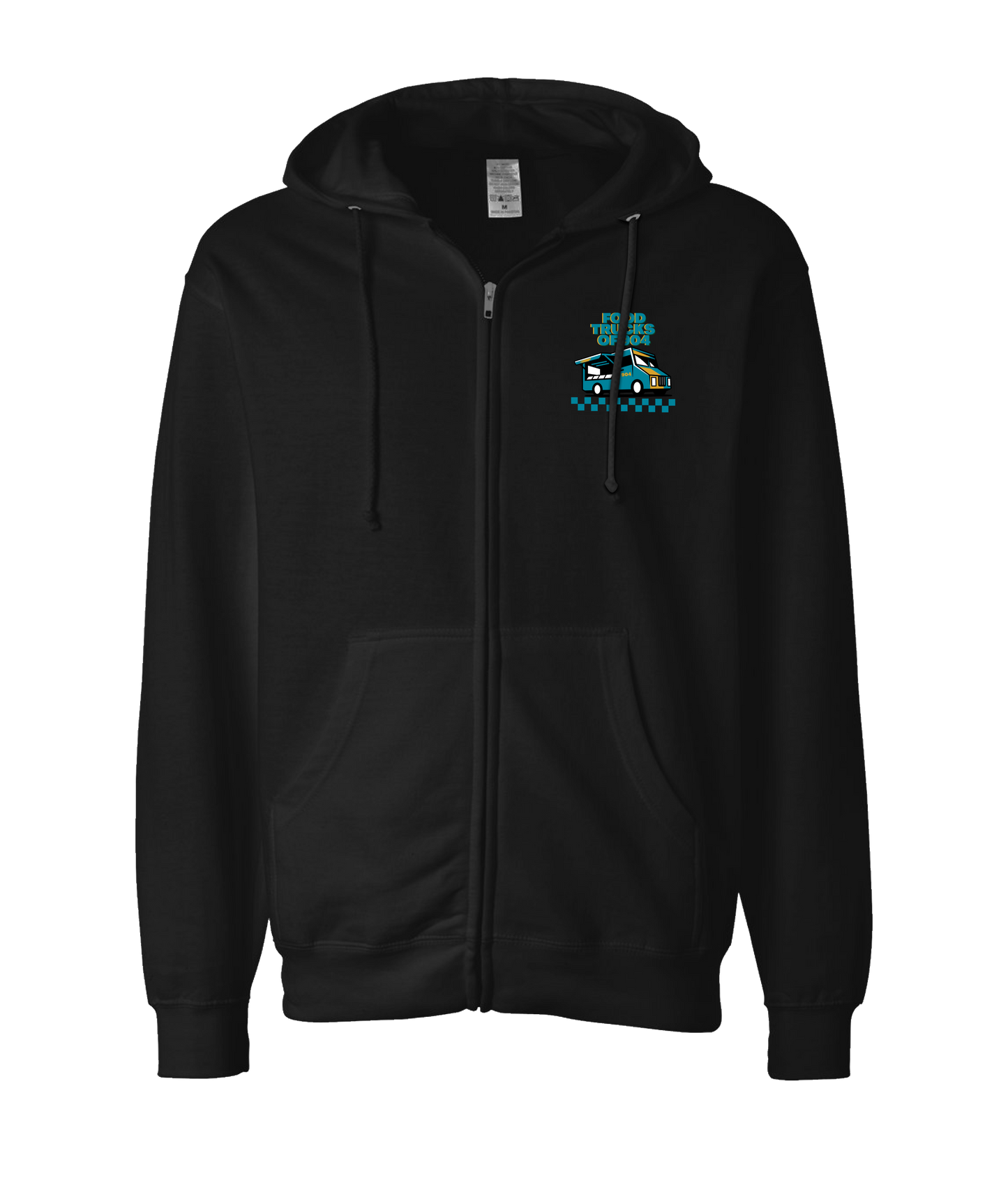 Foodtrucksof904 - The 904 - Black Zip Up Hoodie