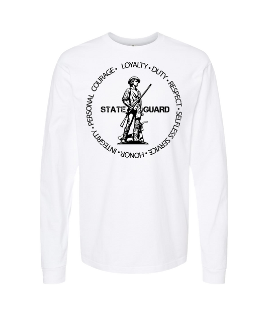 V-SGATOP - STATE GUARD - White Long Sleeve T