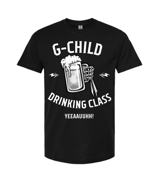 V-GCHTOP - DRINKING CLASS - Black T-Shirt
