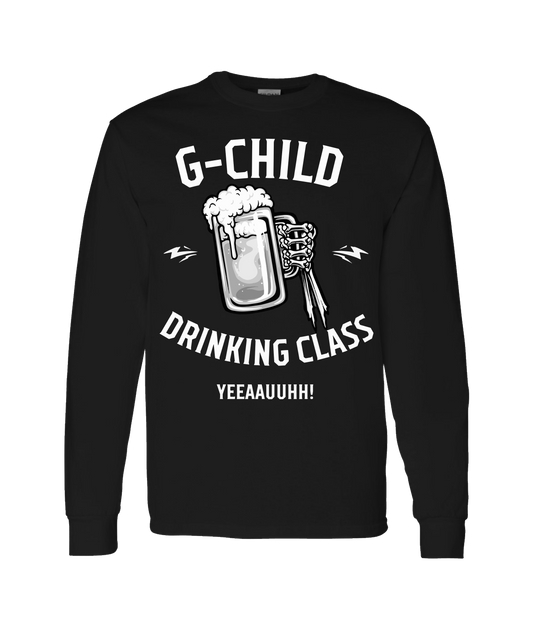 V-GCHTOP - DRINKING CLASS - Black Long Sleeve T